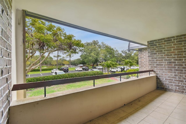 view of balcony