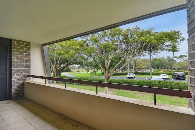 view of balcony