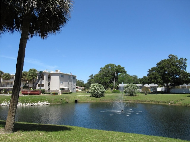 view of water feature