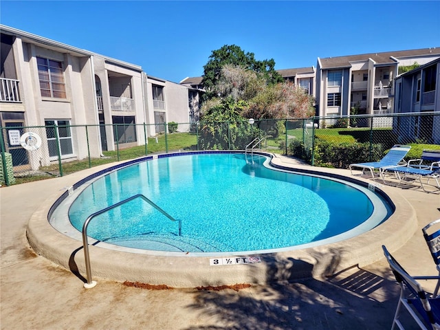 view of pool