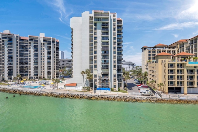 view of property featuring a water view