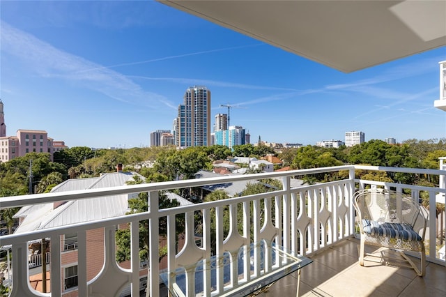 view of balcony