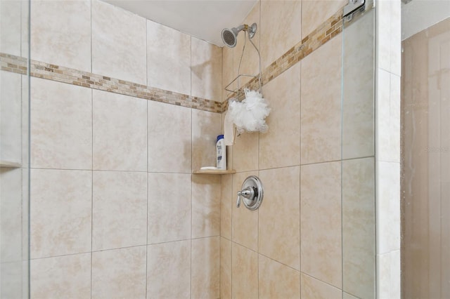 room details featuring tiled shower