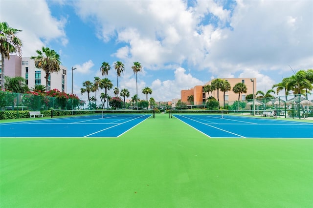 view of tennis court