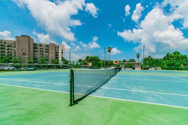 view of tennis court