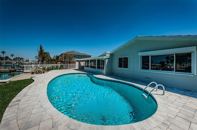 view of pool with a patio area