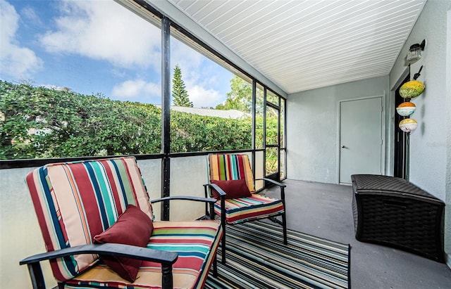 view of sunroom / solarium