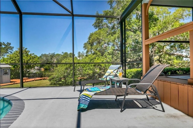 view of sunroom / solarium