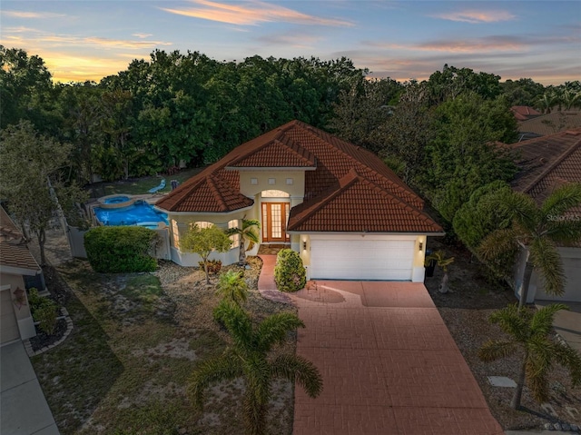 view of mediterranean / spanish-style house