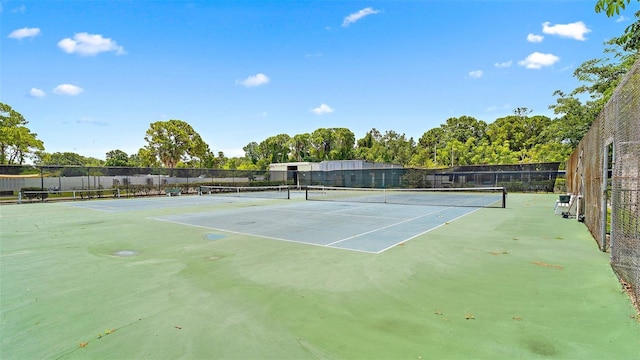 view of tennis court