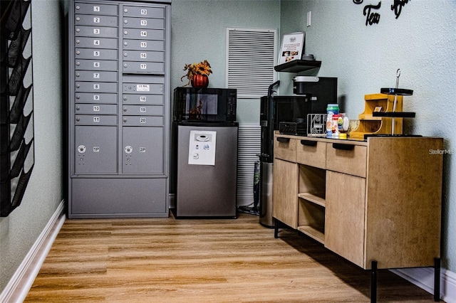 interior space featuring mail boxes