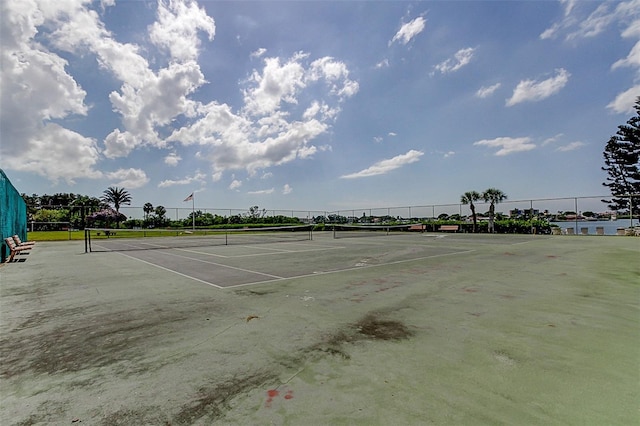 view of sport court