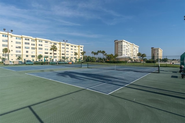 view of tennis court