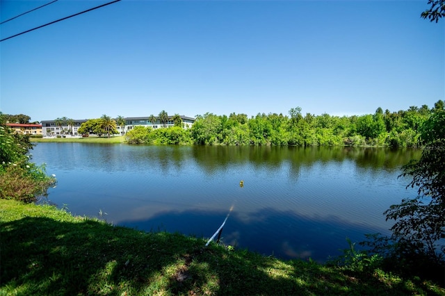 view of property view of water