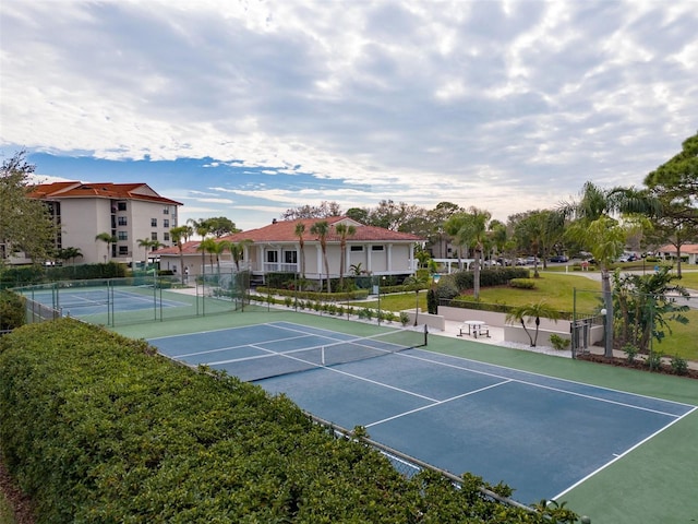 view of tennis court