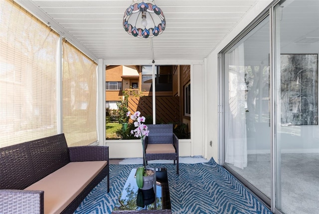 view of sunroom / solarium