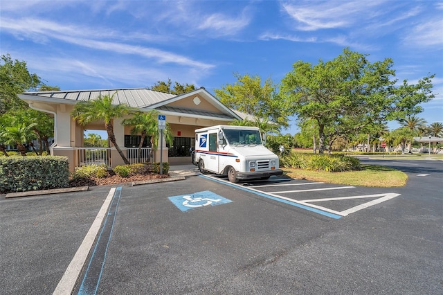 view of parking / parking lot