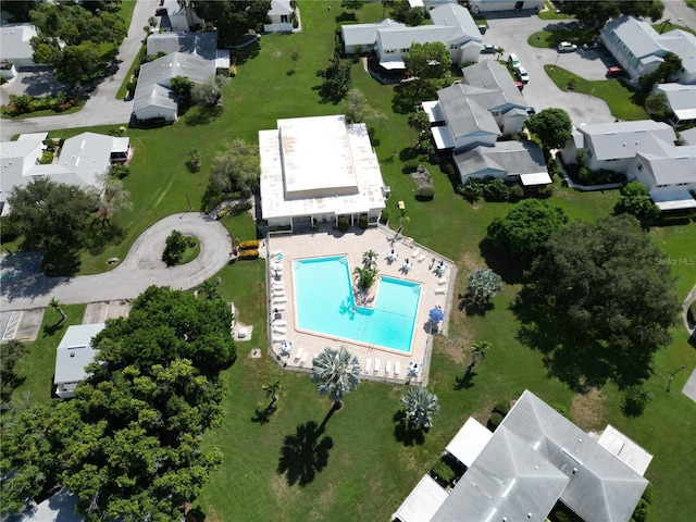 birds eye view of property featuring a residential view