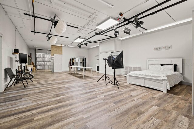 interior space with wood-type flooring