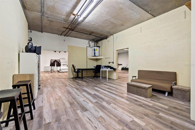 interior space featuring hardwood / wood-style flooring