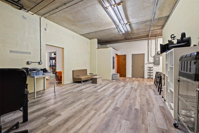 interior space featuring hardwood / wood-style flooring