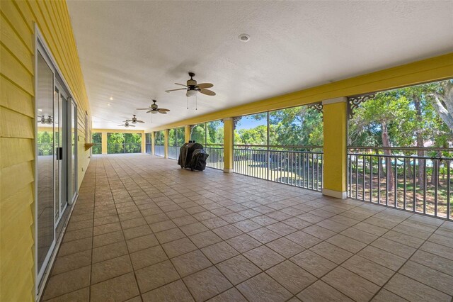 view of patio / terrace with ceiling fan