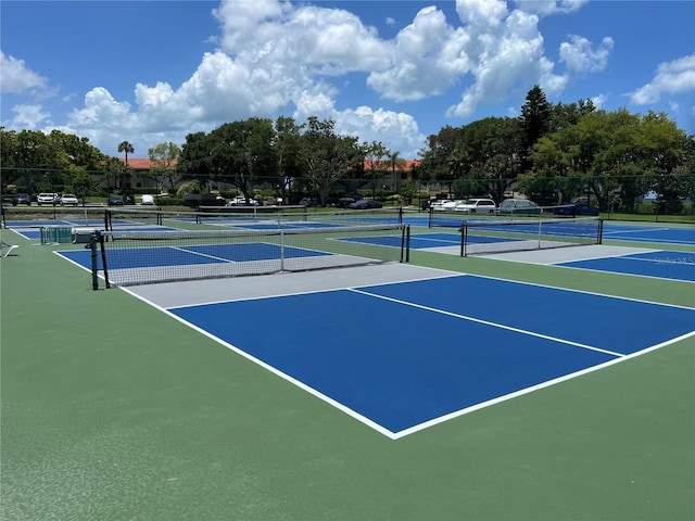 view of sport court featuring basketball court