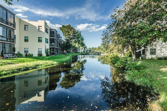 view of property view of water