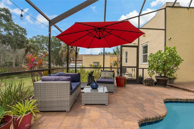 view of sunroom