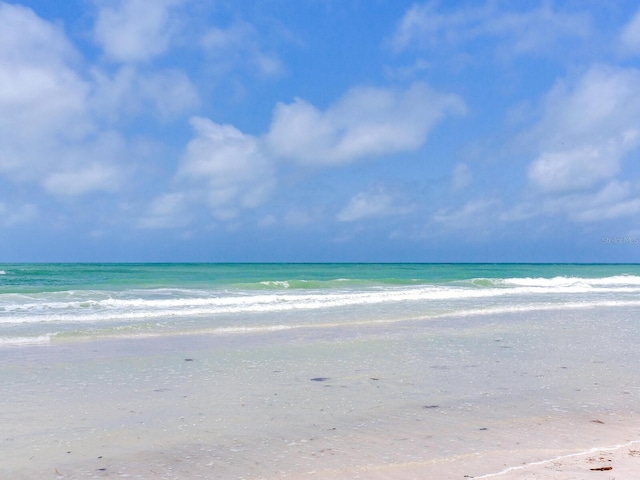 property view of water with a view of the beach