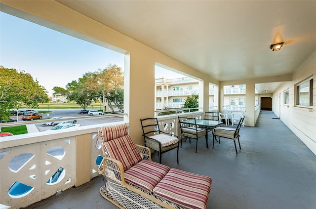 view of balcony