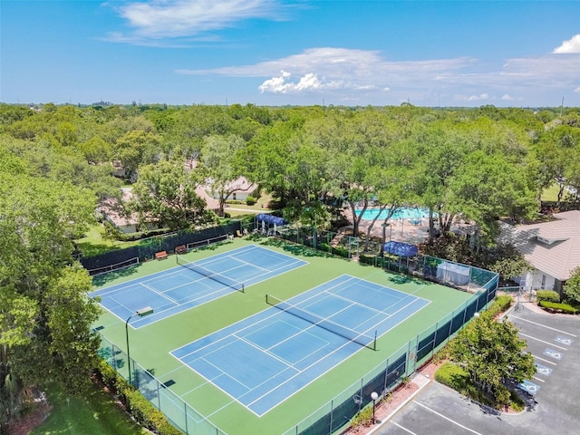 birds eye view of property