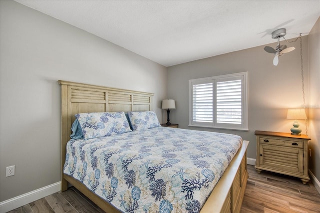 bedroom featuring hardwood / wood-style floors