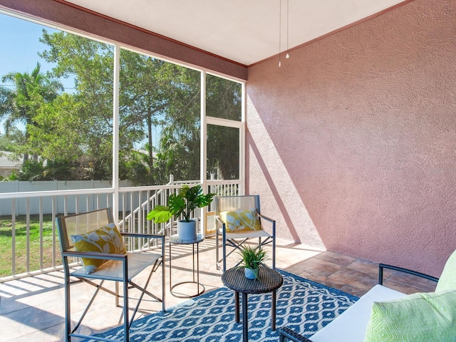 view of sunroom / solarium