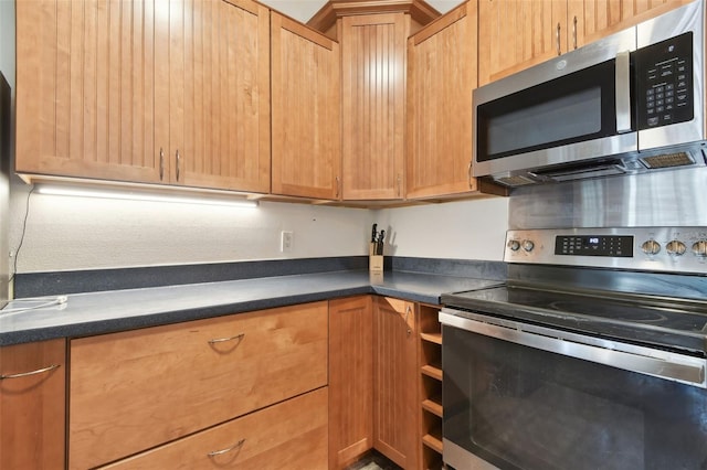 kitchen with appliances with stainless steel finishes