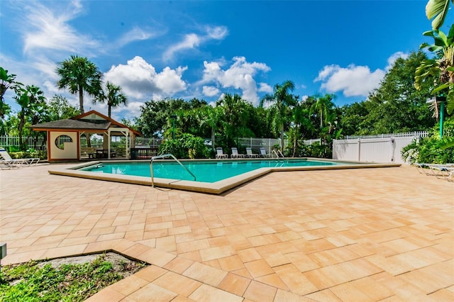 view of pool with a patio area