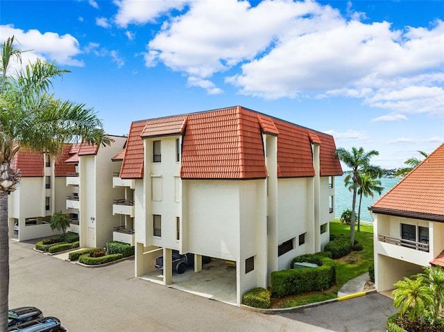 view of property featuring a water view