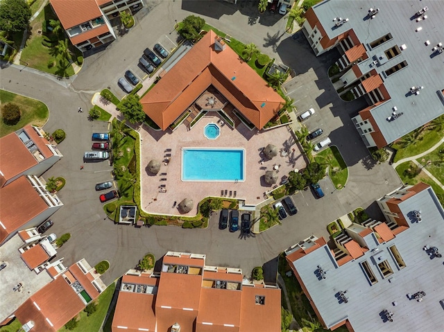 birds eye view of property