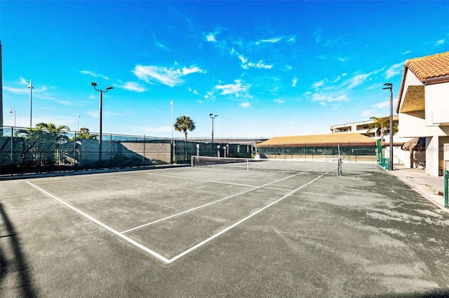 view of tennis court