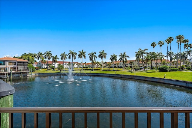 view of water feature