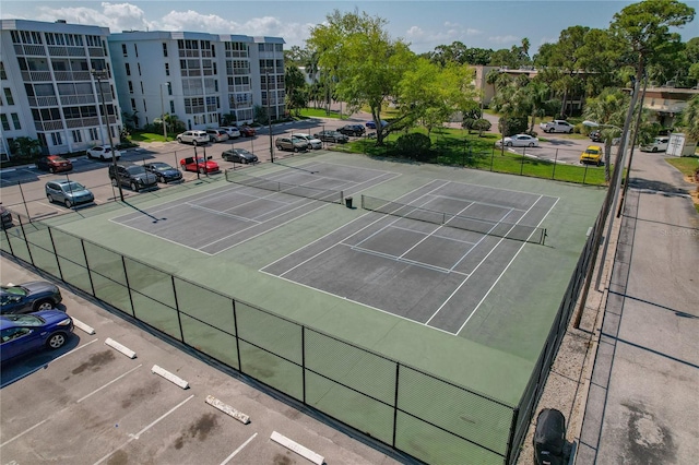 view of tennis court