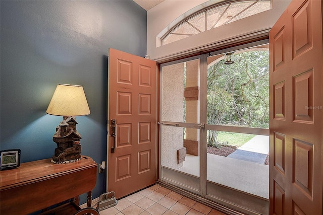 view of tiled entryway