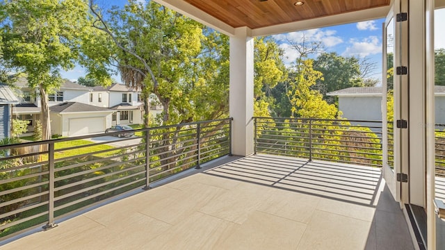 view of balcony