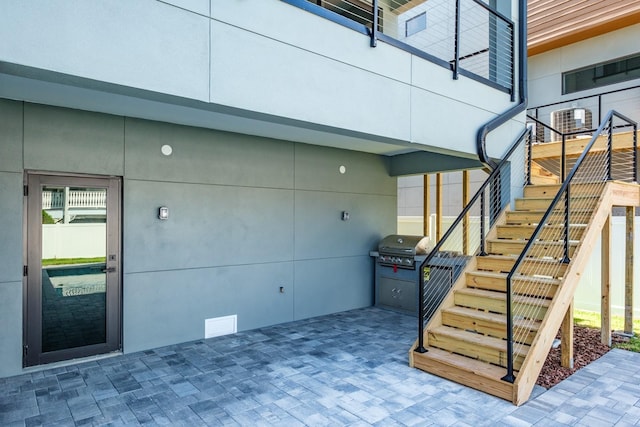 view of patio / terrace featuring grilling area