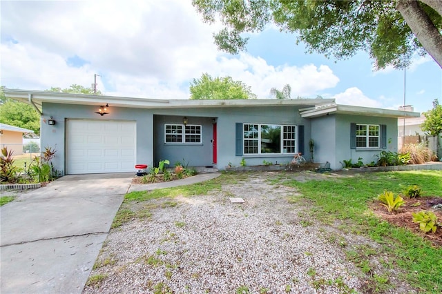 ranch-style house with a garage