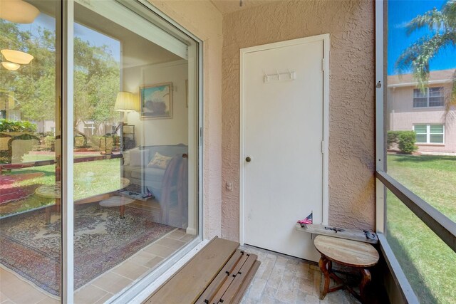 view of sunroom / solarium