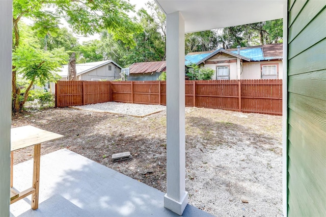 view of yard with a patio