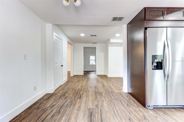 hall featuring hardwood / wood-style floors