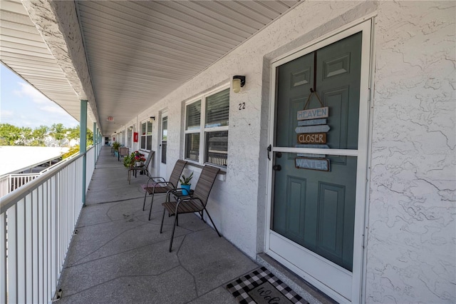 balcony with a porch