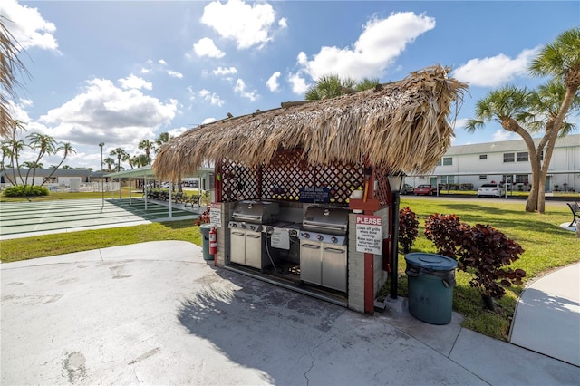 view of patio / terrace with grilling area